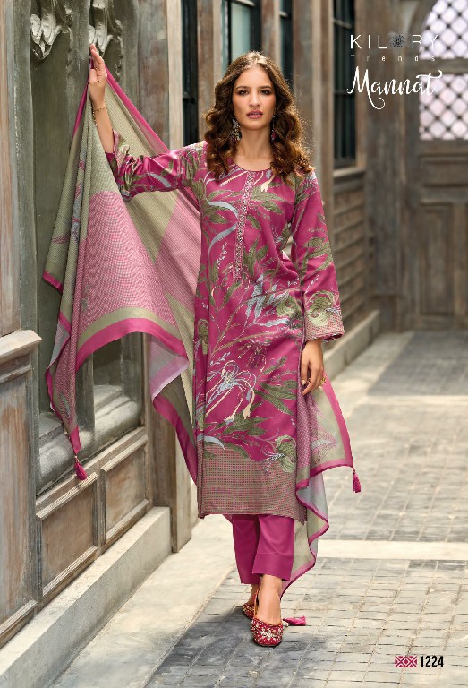 Kilory Mannat Wholesale Pure Jamm Cotton With Fancy Work Salwar Suits