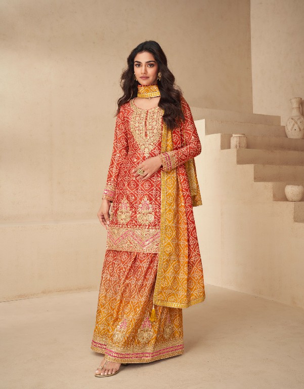 Aashirwad Netra Wholesale Premium Chinon Silk Designer Free Size Stitched Suits