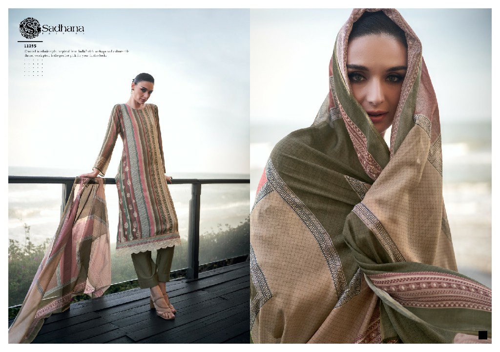 Sadhana Erika Wholesale Pure Muslin Silk With Fancy Work Salwar Suits