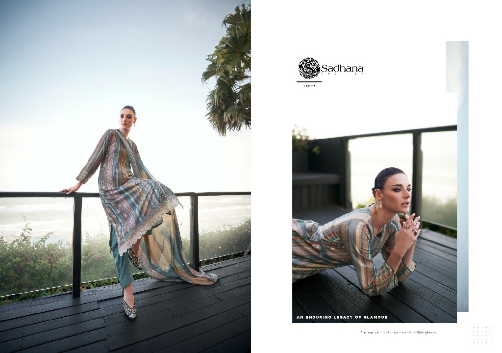 Sadhana Erika Wholesale Pure Muslin Silk With Fancy Work Salwar Suits