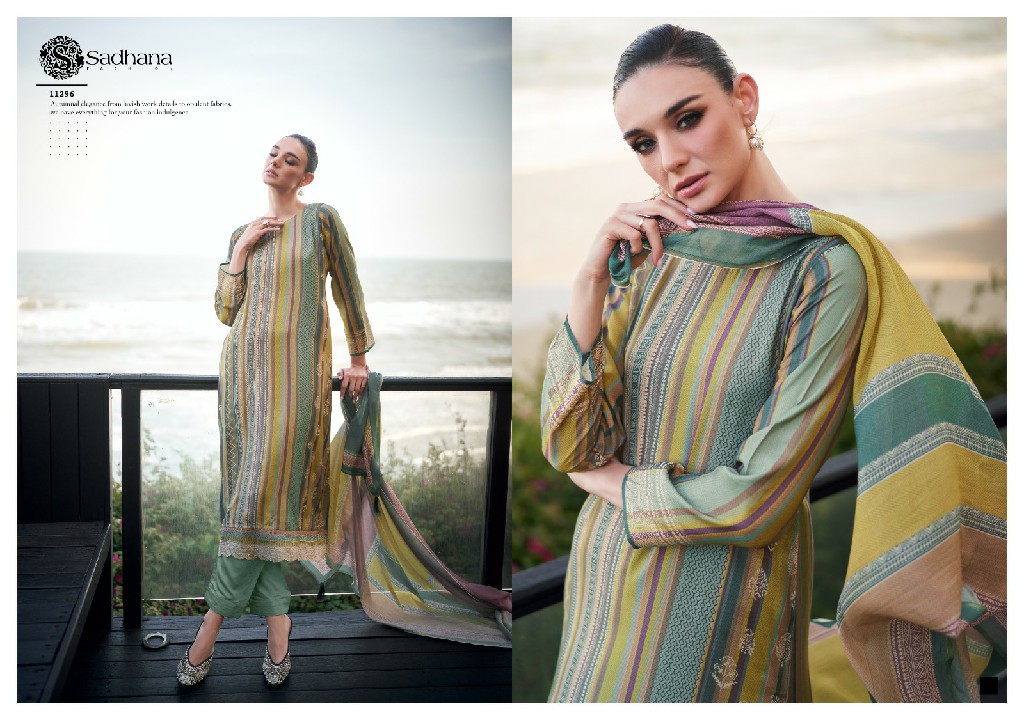 Sadhana Erika Wholesale Pure Muslin Silk With Fancy Work Salwar Suits