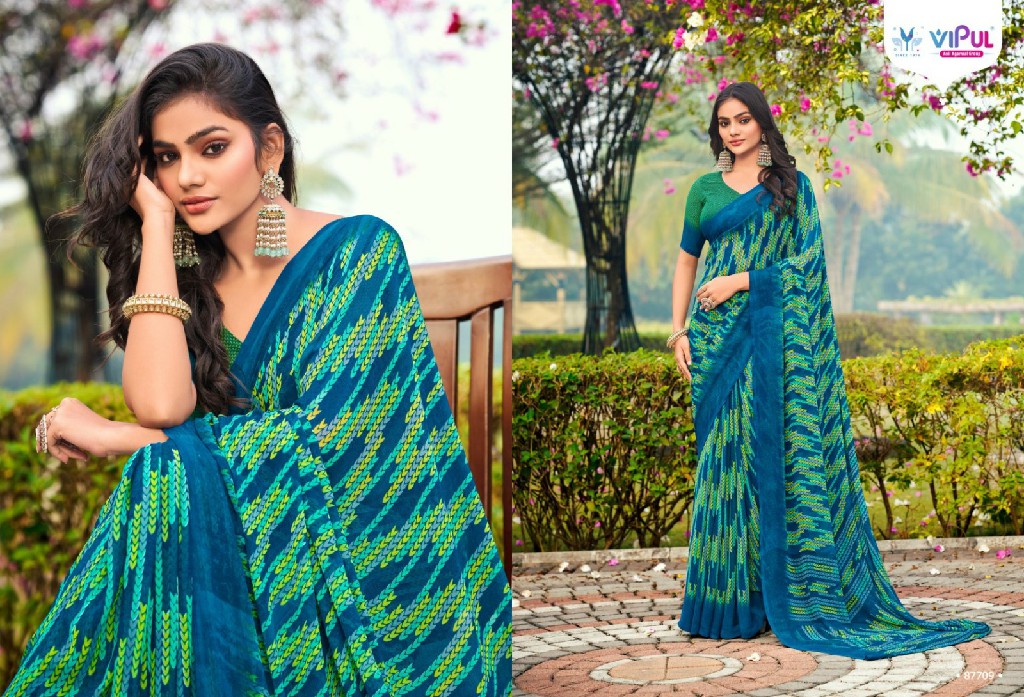 Vipul Simran Evergreen Wholesale Georgette Fabrics Sarees