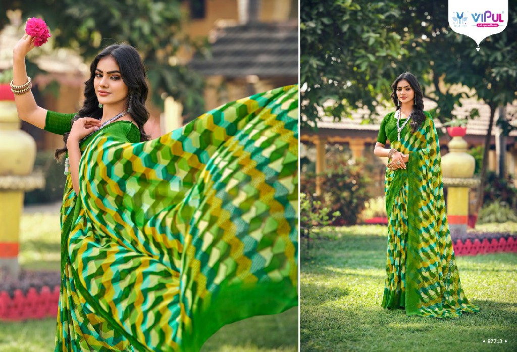 Vipul Simran Evergreen Wholesale Georgette Fabrics Sarees