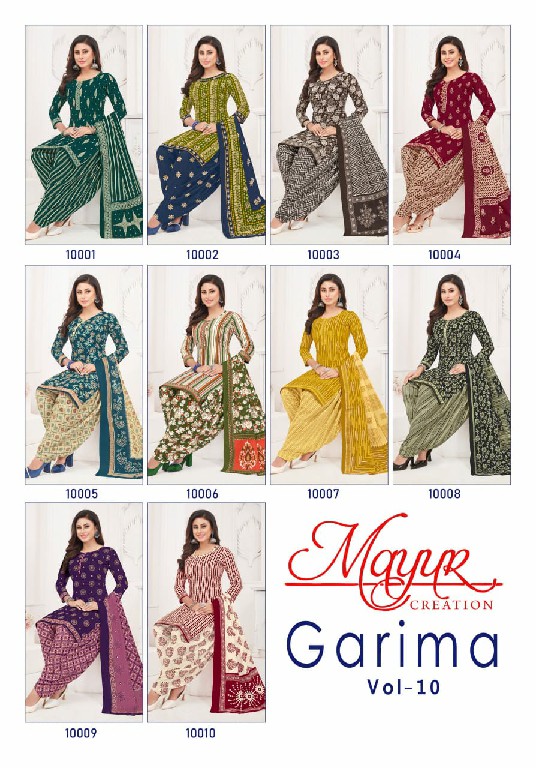 Mayur Garima Vol-10 Wholesale Pure Cotton Printed Dress Material