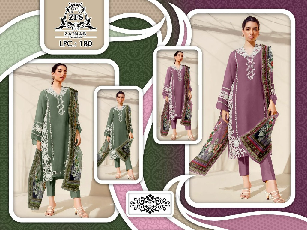 Zainab LPC-180 Wholesale Luxury Preet Cut Work Collection In Embroidery Suits