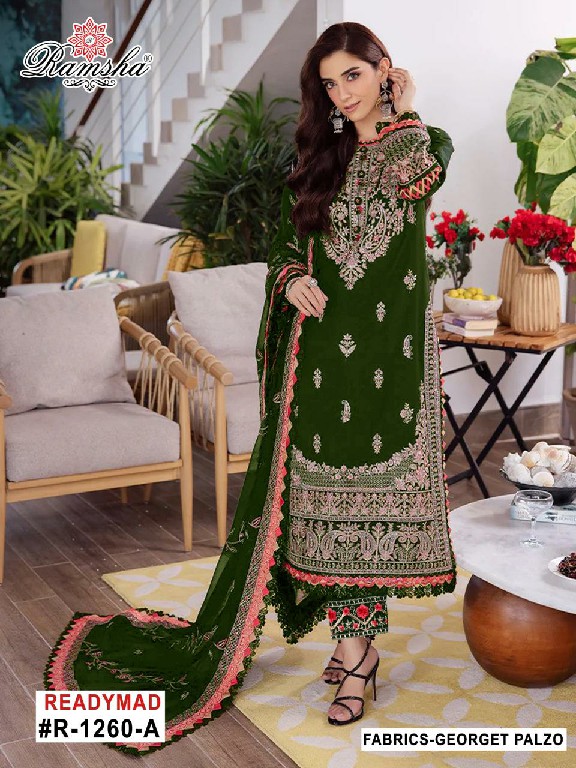 Ramsha R-1260 Wholesale Readymade Indian Pakistani Concept Suits