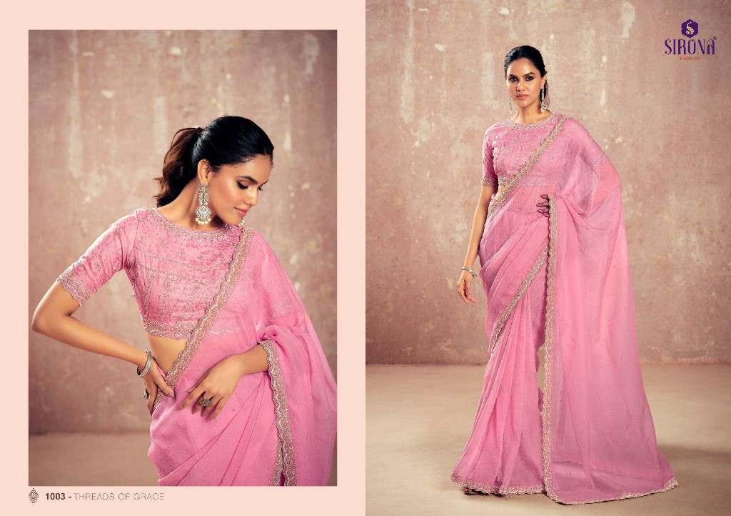 Sirona Shamika Wholesale Chiffon Fabrics Function Special Festive Sarees