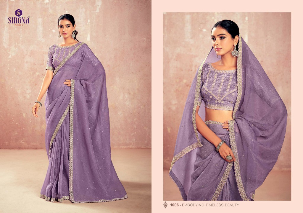 Sirona Shamika Wholesale Chiffon Fabrics Function Special Festive Sarees