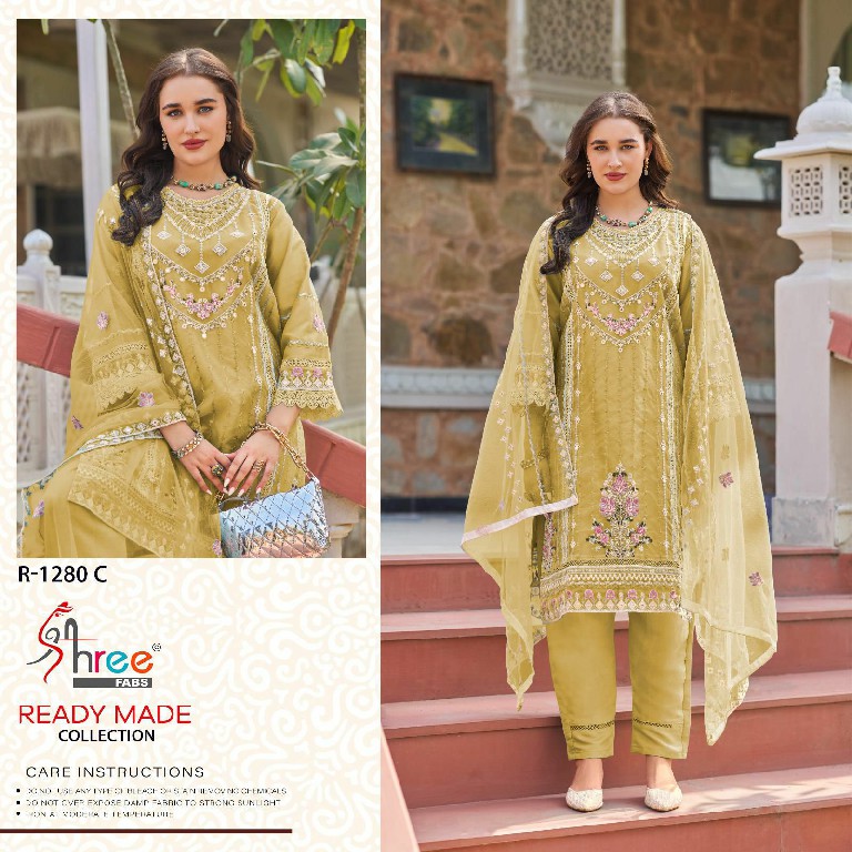 Shree Fabs R-1280 Wholesale Readymade Indian Pakistani Concept Suits