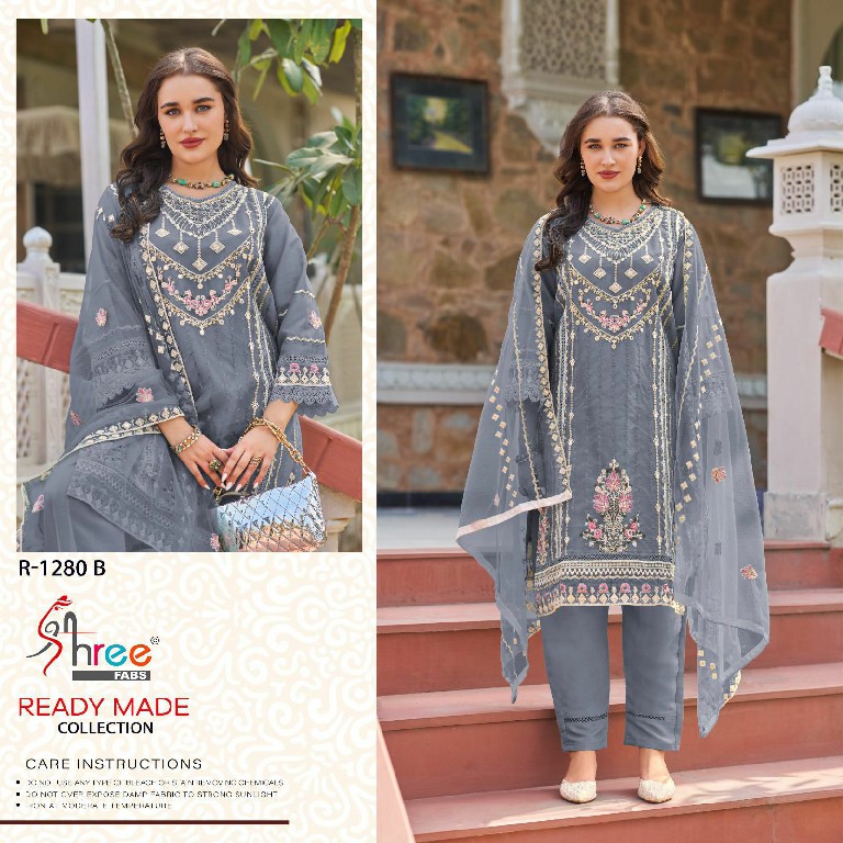 Shree Fabs R-1280 Wholesale Readymade Indian Pakistani Concept Suits