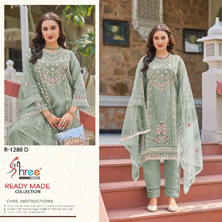 Shree Fabs R-1280 Wholesale Readymade Indian Pakistani Concept Suits