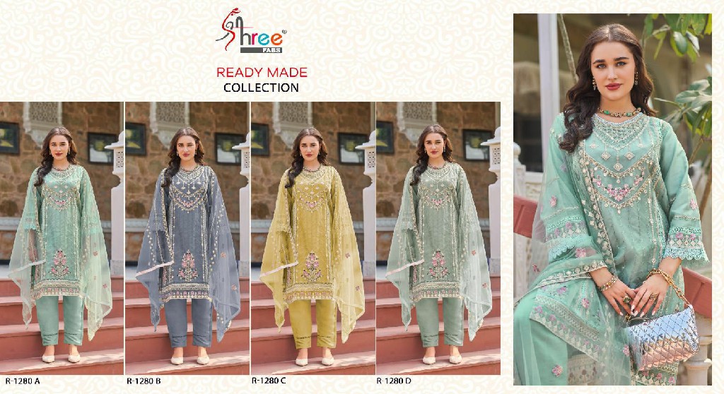 Shree Fabs R-1280 Wholesale Readymade Indian Pakistani Concept Suits