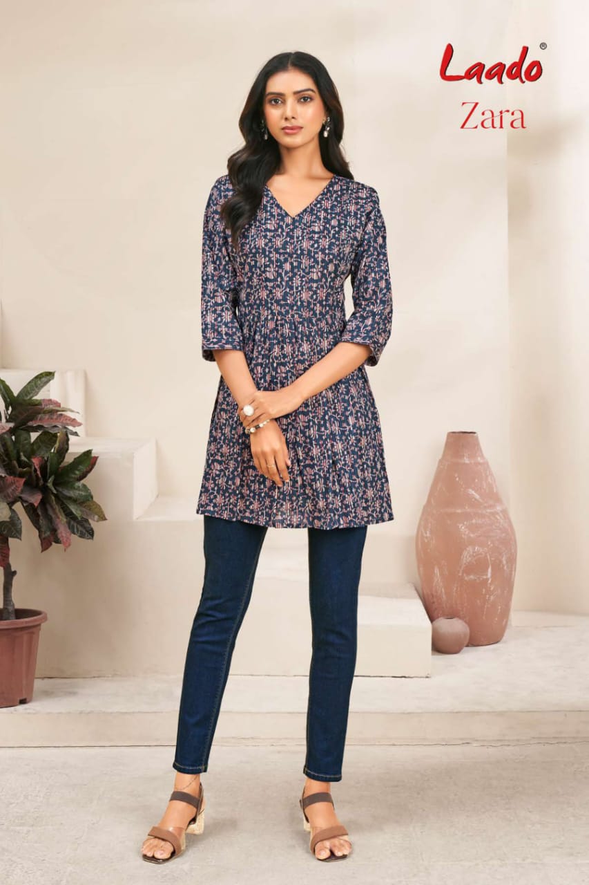 Laado Zara Vol-6 Fancy Short Tops Kurtis