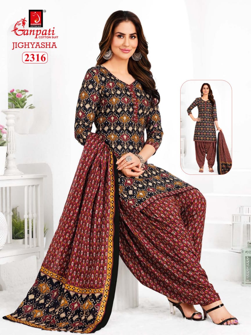 Ganpati Jigyasha Vol-23 Wholesale Shopping Patiyala Dress