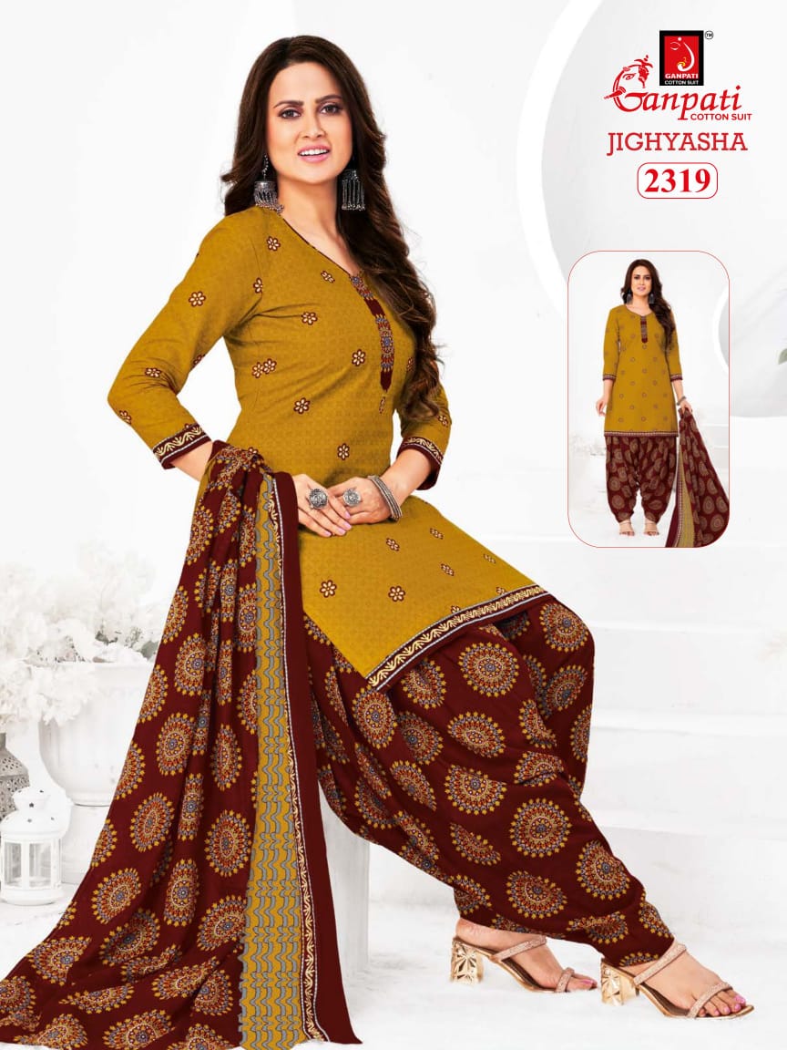 Ganpati Jigyasha Vol-23 Wholesale Shopping Patiyala Dress