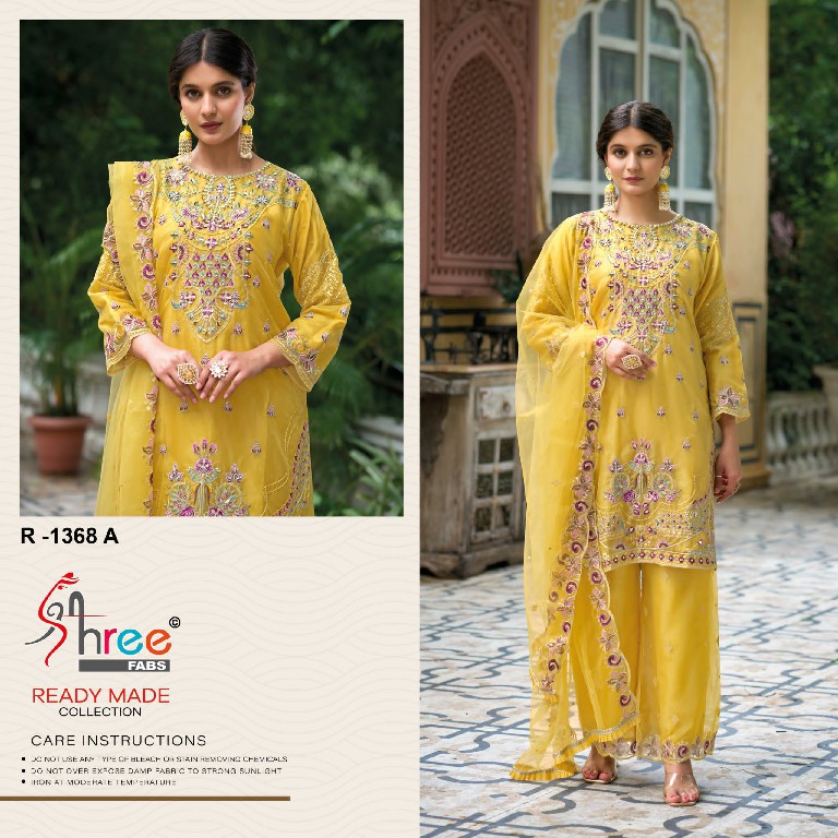 Shree Fabs R-1368 Wholesale Readymade Indian Pakistani Concept Suits