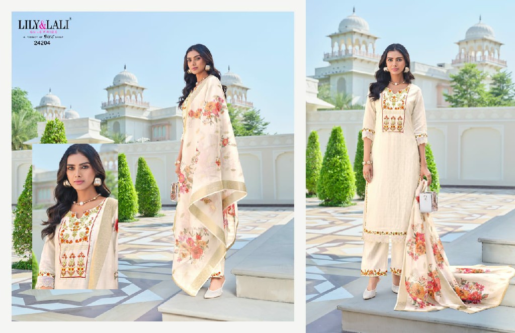 Lily And Lali Rubab Vol-2 Wholesale Handwork Tops With Pant And Dupatta