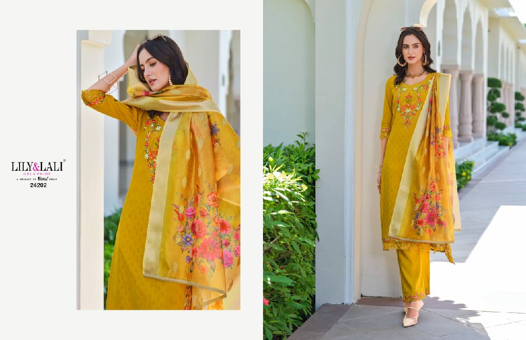 Lily And Lali Rubab Vol-2 Wholesale Handwork Tops With Pant And Dupatta