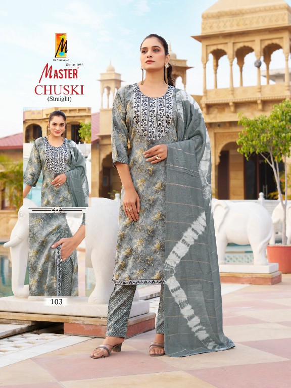 Master Chuski Wholesale Straight Cut Top With Pant And Dupatta