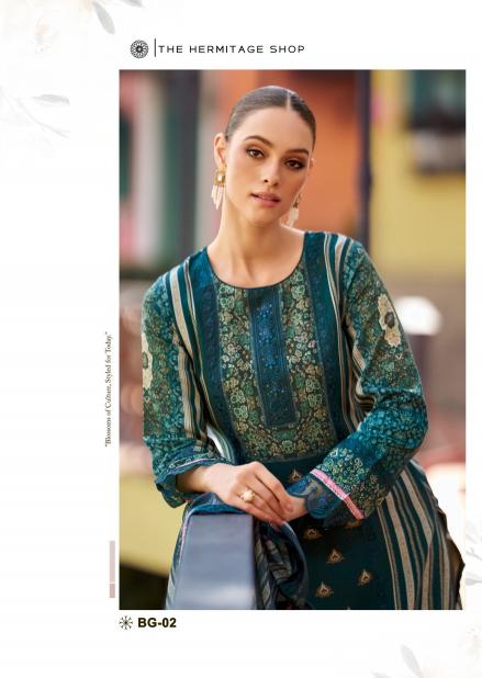 the hermitage bagh vol 2 jam satin classy look fancy salwar kameez