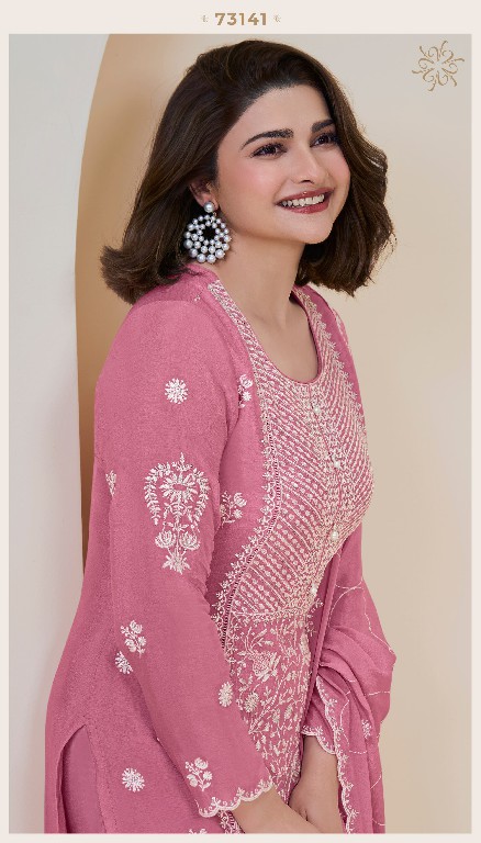 Vinay Kuleesh Kiara Wholesale Thread Embroidered Chinon Straight Suits