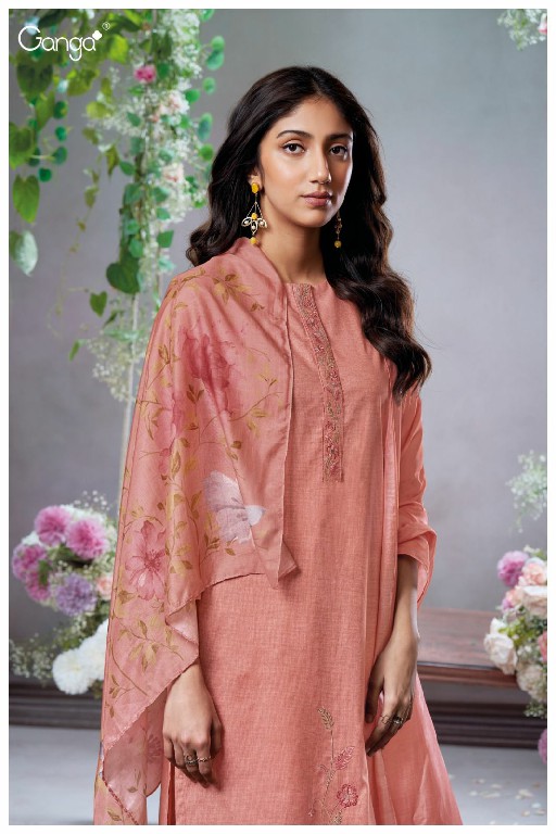 Ganga Alitia S2828 Wholesale Premium Cotton With Embroidery Work Salwar Suits