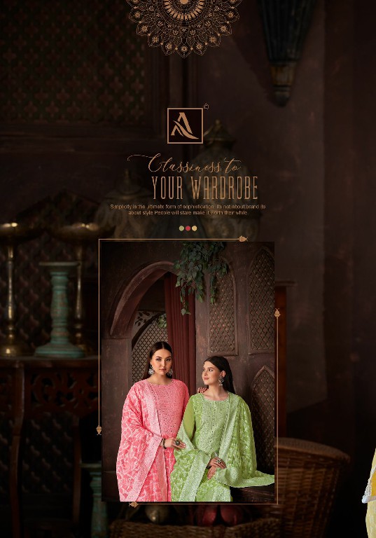 Alok Kasida Wholesale Pure Hand Weave Jacquard Designer With Hand Work Dress Material