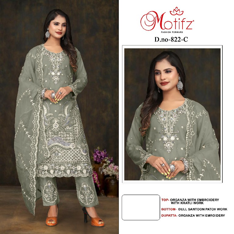 Motifz D.no 822 Wholesale Indian Pakistani Concept Salwar Suits