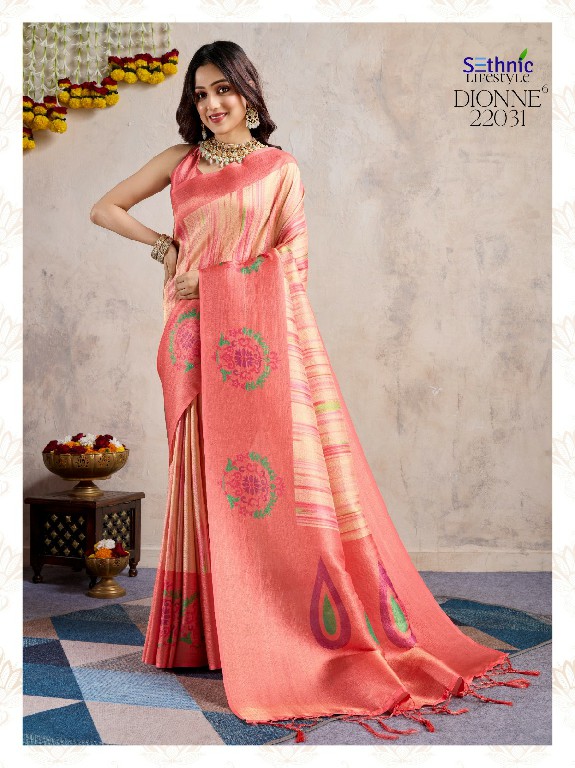dionne vol 6 by sethnic lifestyle banarasi silk 22028-22031 uniform wear fancy sarees