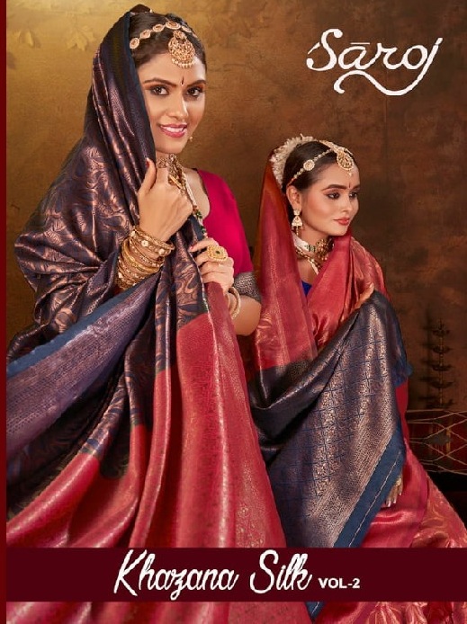 Saroj Khazana Silk Vol-2 Wholesale Soft Silk Contrast Rich Pallu Sarees