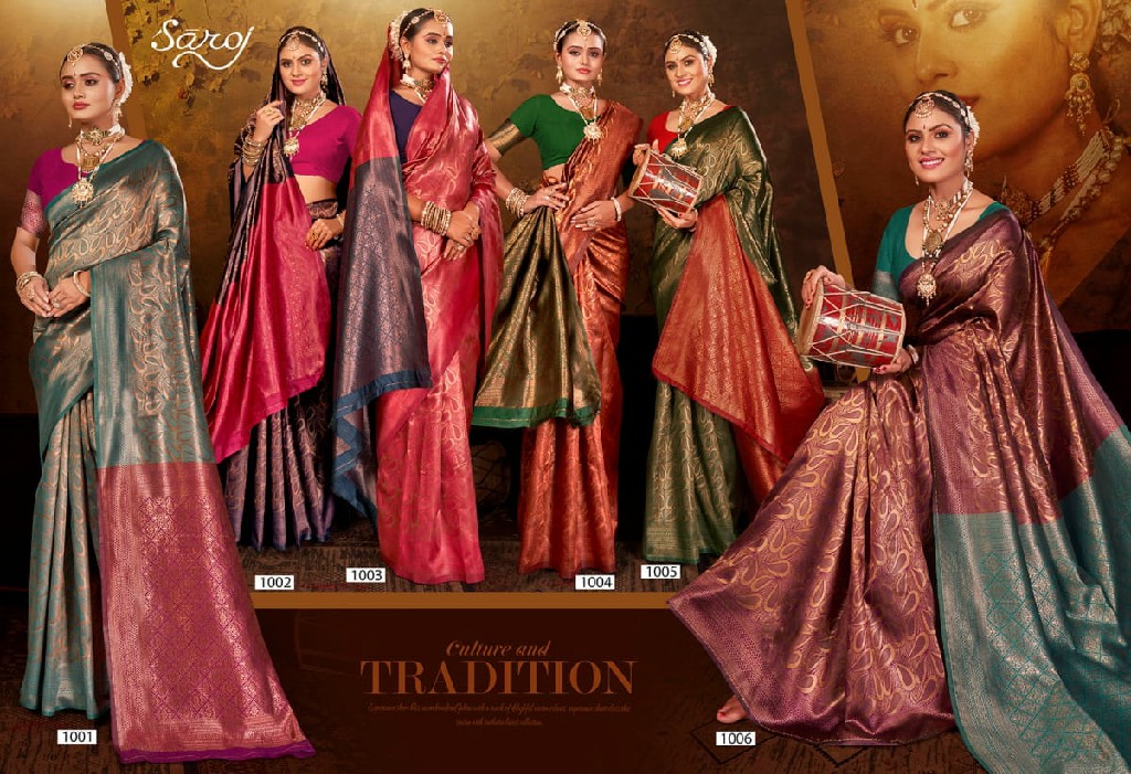 Saroj Khazana Silk Vol-2 Wholesale Soft Silk Contrast Rich Pallu Sarees