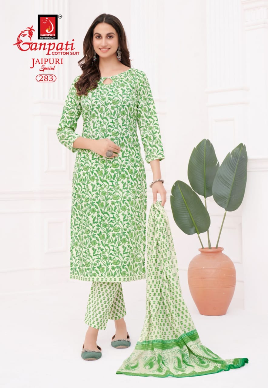 Ganpati Jaipuri Special Vol-13 Wholesale Readymade Cotton Suits
