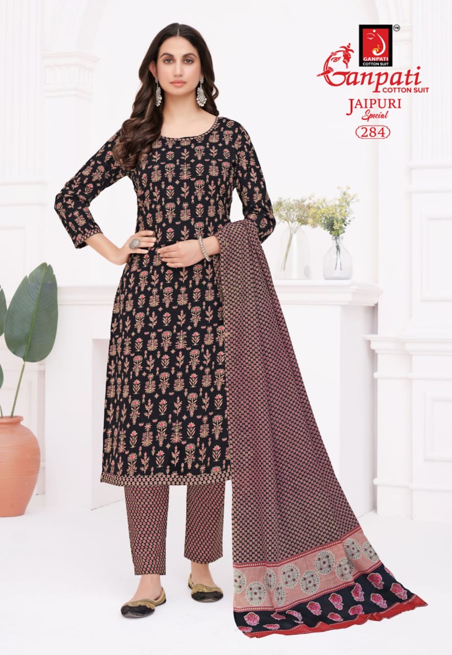 Ganpati Jaipuri Special Vol-13 Wholesale Readymade Cotton Suits