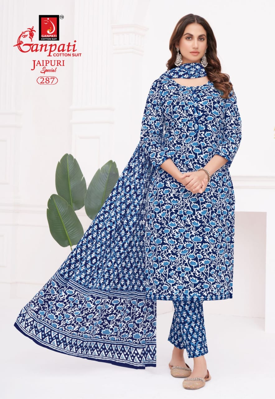 Ganpati Jaipuri Special Vol-13 Wholesale Readymade Cotton Suits