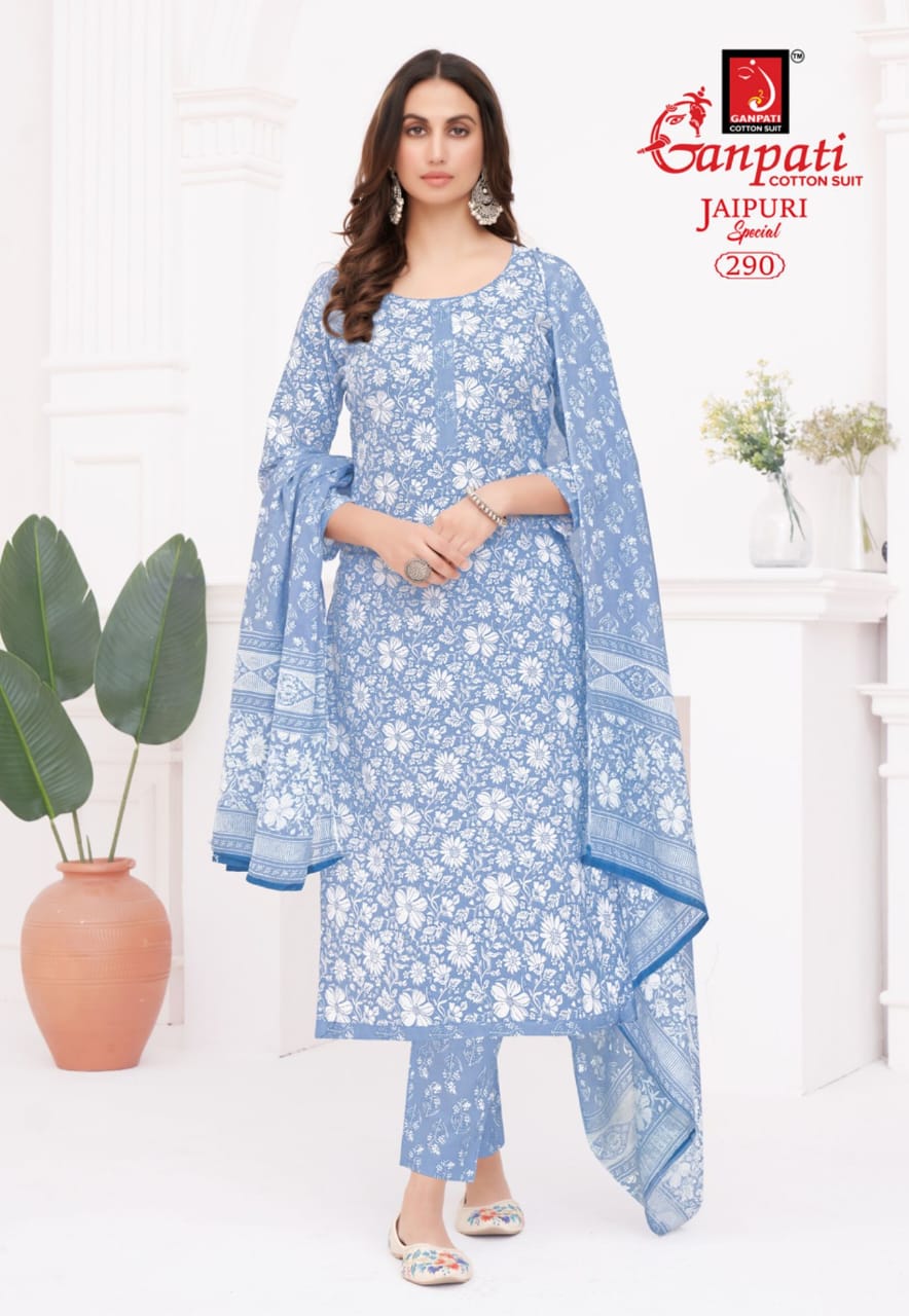Ganpati Jaipuri Special Vol-13 Wholesale Readymade Cotton Suits