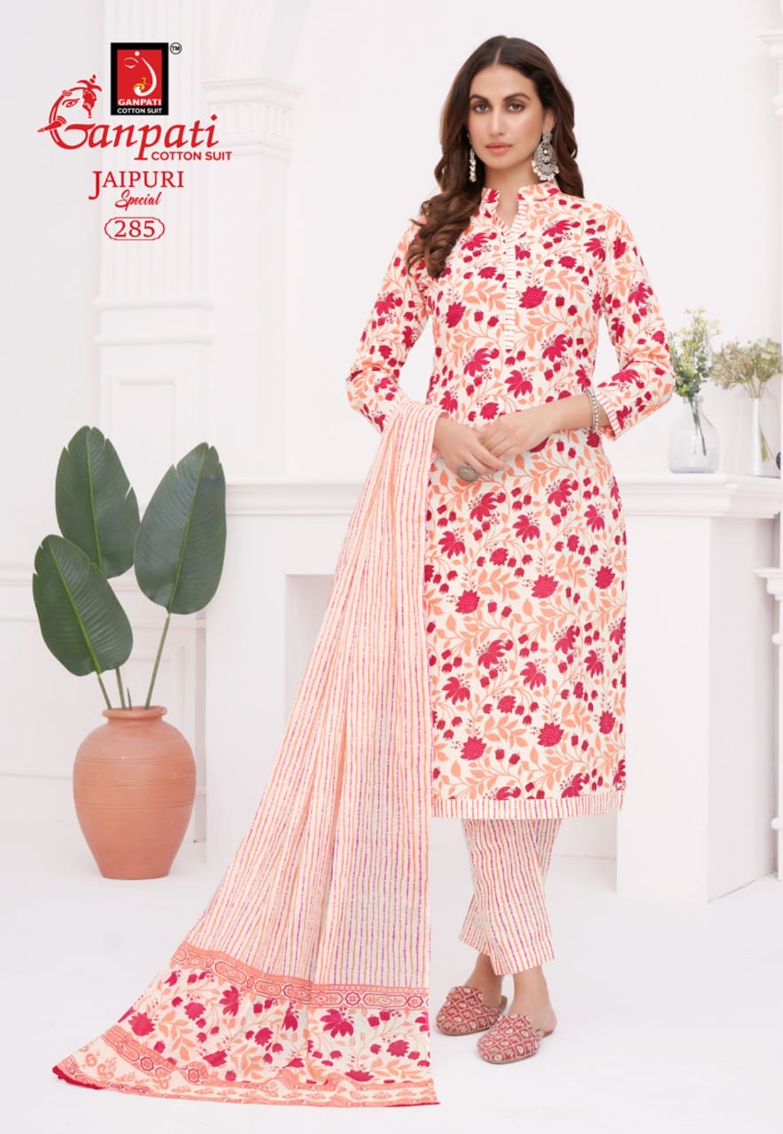 Ganpati Jaipuri Special Vol-13 Wholesale Readymade Cotton Suits