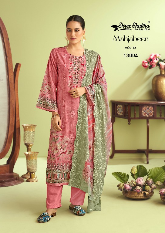 shree shalika mahjabeen vol 13 cotton comfortable pakistani suit online