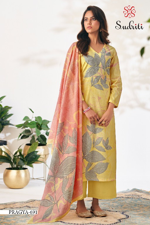 Sudriti Pragya Wholesale Pure Cotton Lawn With Embroidery Salwar Suits
