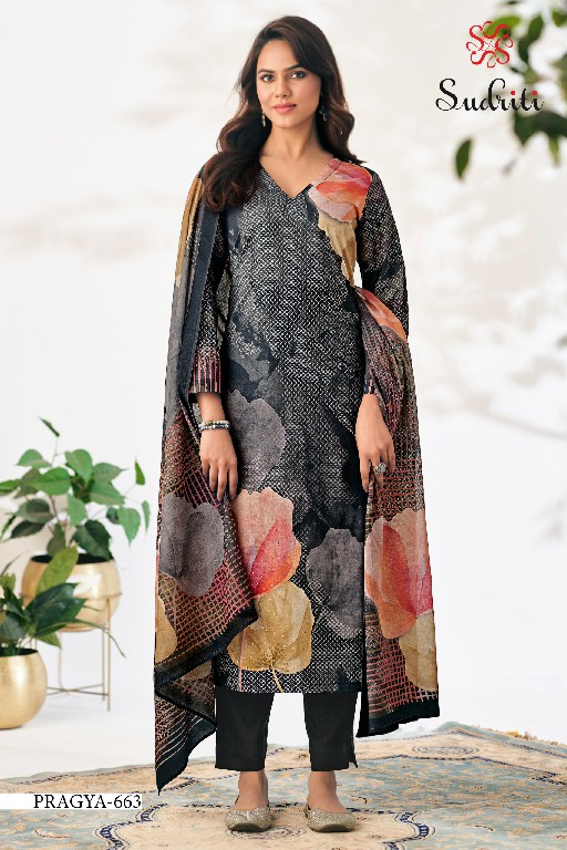 Sudriti Pragya Wholesale Pure Cotton Lawn With Embroidery Salwar Suits