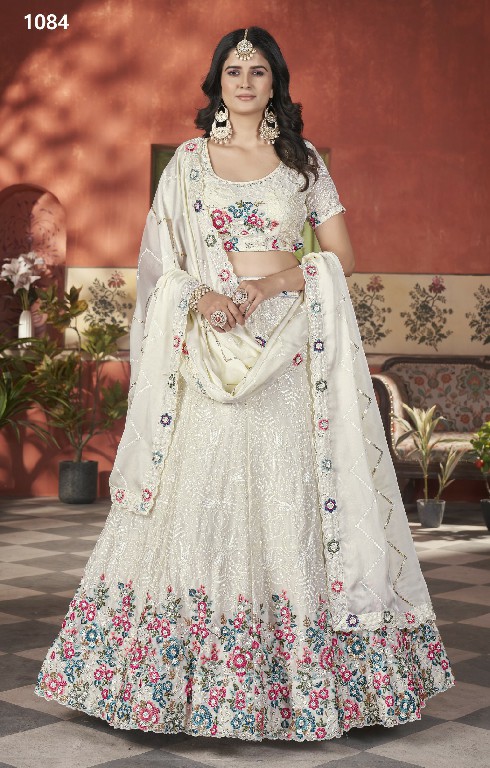 Anjani Art Aangan Vol-2 D.no 1079 To 1084 Wholesale Designer Lehengas Collection