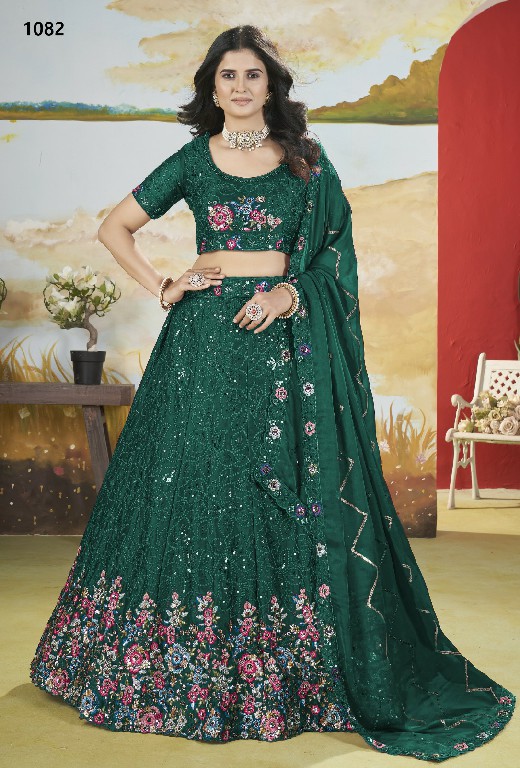 Anjani Art Aangan Vol-2 D.no 1079 To 1084 Wholesale Designer Lehengas Collection