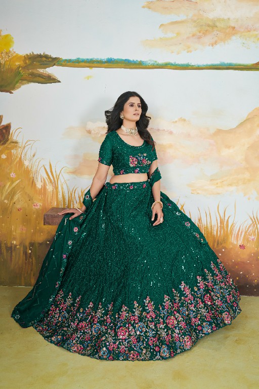 Anjani Art Aangan Vol-2 D.no 1079 To 1084 Wholesale Designer Lehengas Collection