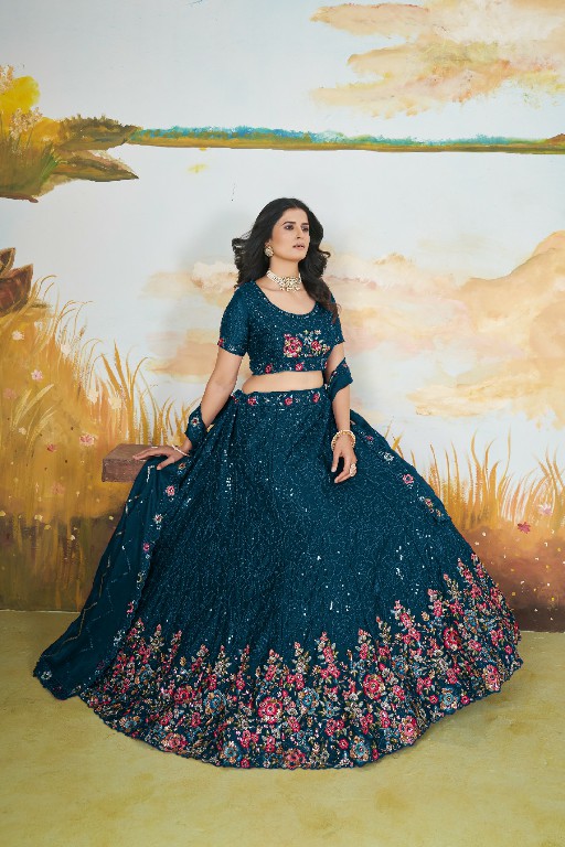 Anjani Art Aangan Vol-2 D.no 1079 To 1084 Wholesale Designer Lehengas Collection