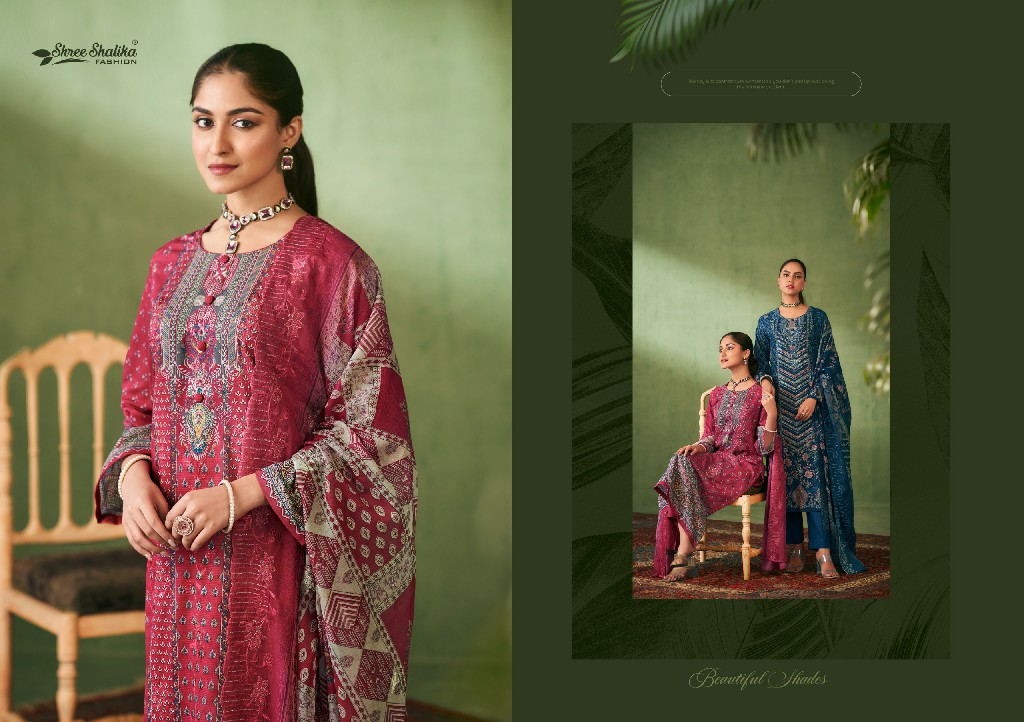 Shree Shalika Libash Wholesale Cotton Lawn With Embroidery Salwar Suits