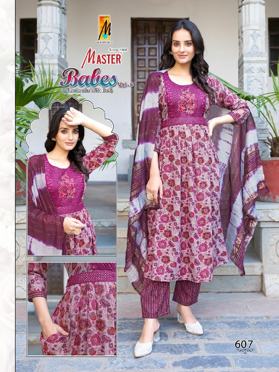 Master Babes Vol-6 Wholesale Readymade 3 Piece Salwar Suits