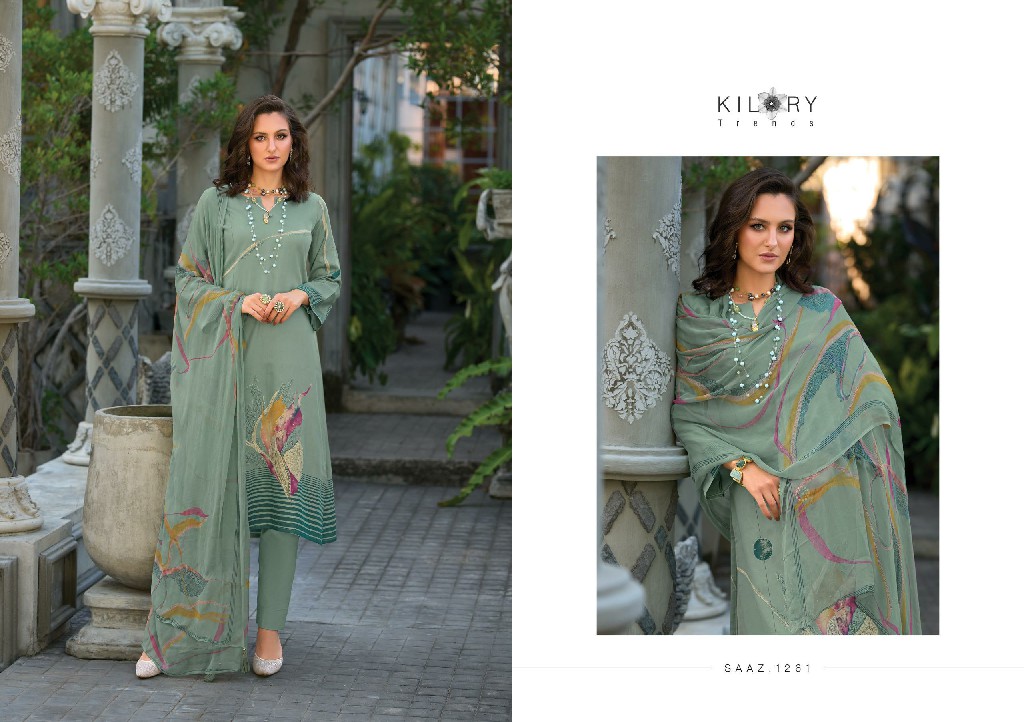 Kilory Saaz Wholesale Pure Jamm Cotton With Fancy Handwork Salwar Suits