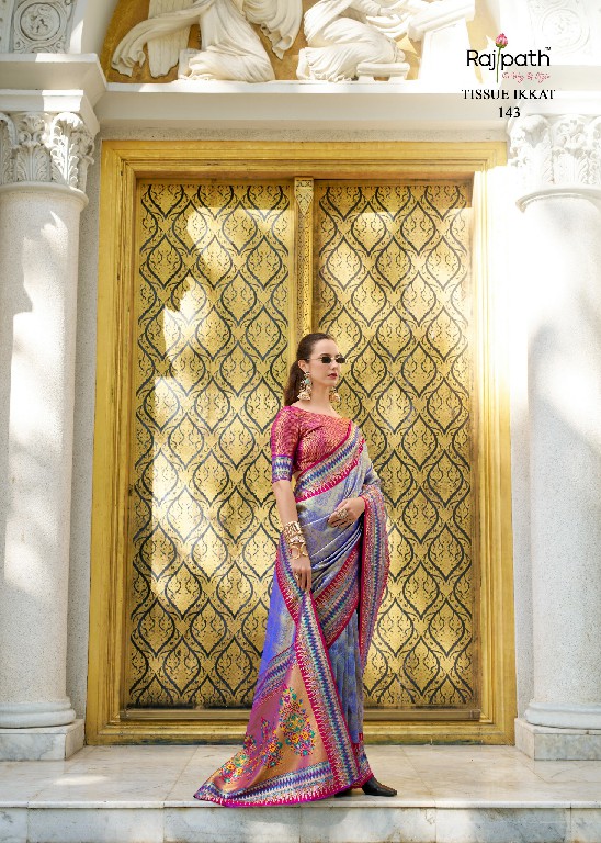 Rajpath Rajmata Wholesale Tissue Silk Ethnic Sarees