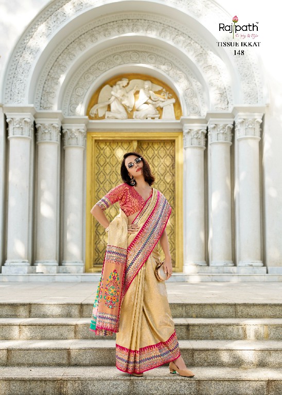 Rajpath Rajmata Wholesale Tissue Silk Ethnic Sarees