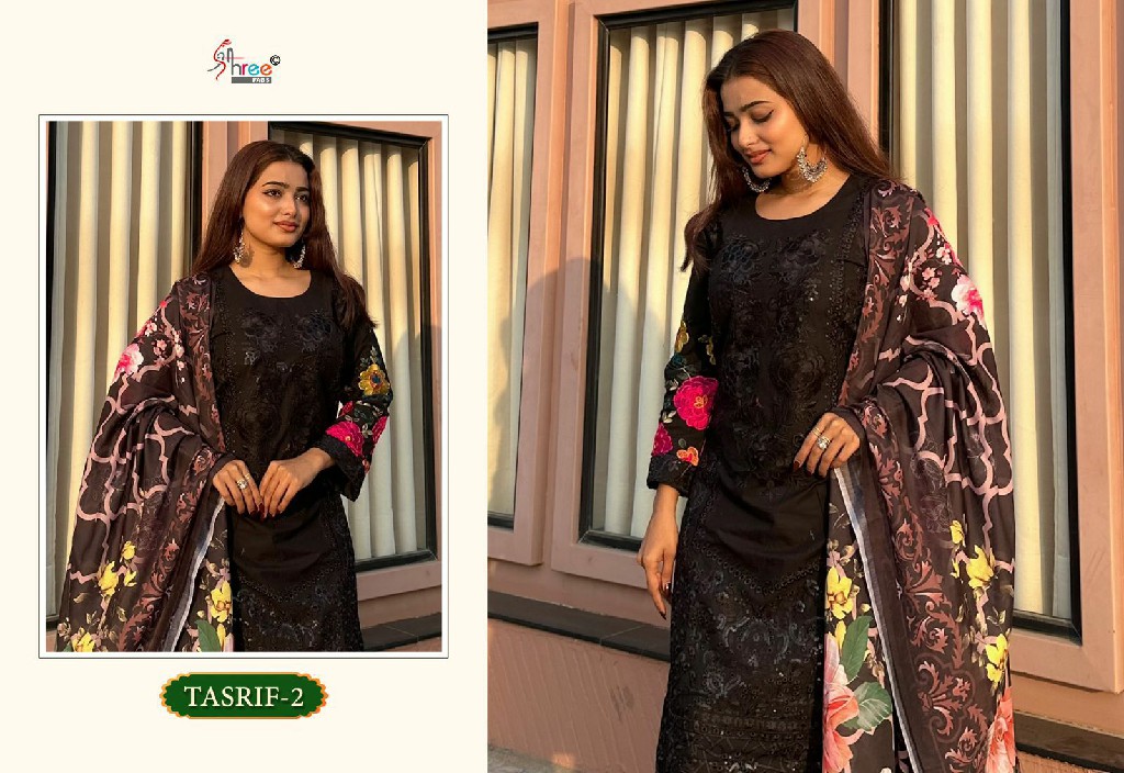 Shree Fabs Tasrif Wholesale Pure Cambric Cotton With Self Embroidery Salwar Suits