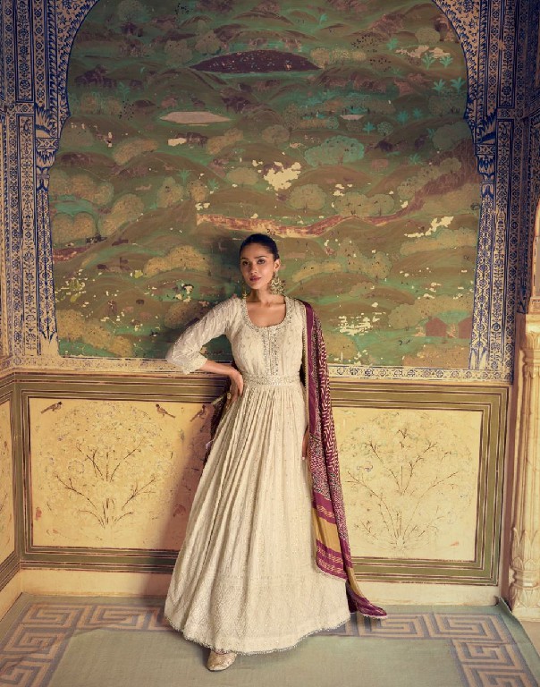 sayuri designer rubina georgette readymade exclusive design gown sets